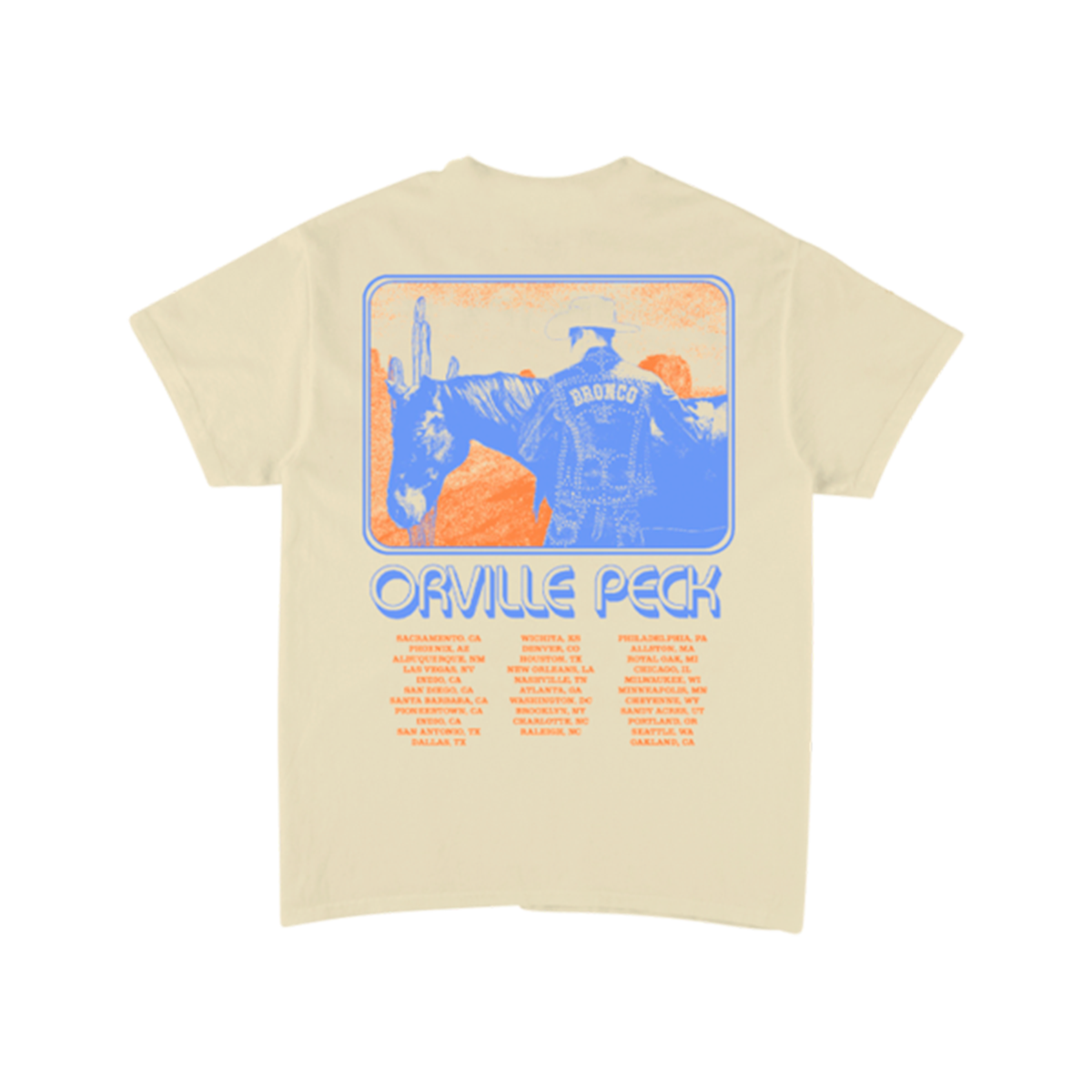 Bronco Cream Tour Tee